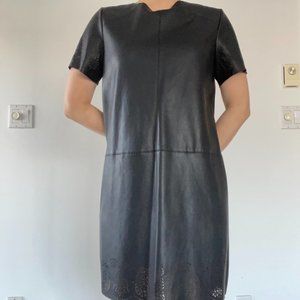 Zara faux leather mini dress